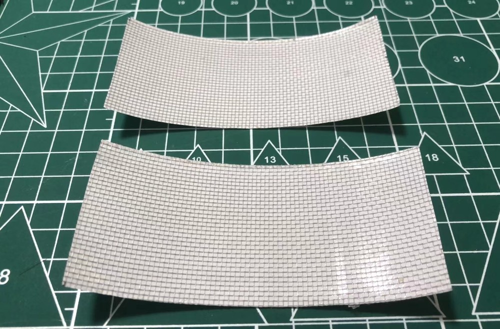 Custom metal grid etch detail set for 1:18 tank exhauster cover counter-FPV shed