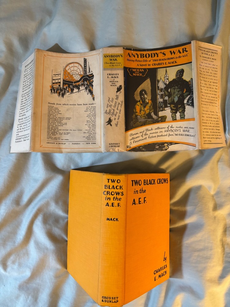 Anybody's War - Grosset movie tie-in DJ c1930 VG+ Charles Mack & George Moran