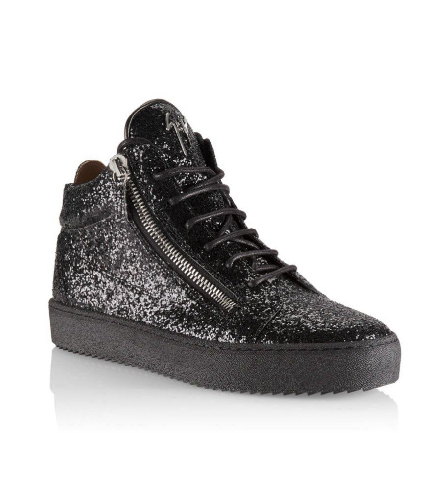 Men’s GIUSEPPE ZANOTTI Maylondon Scarpa Mid Top Glitter Sneakers US Sz 9