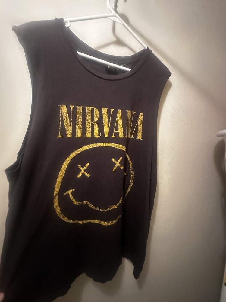 Nirvana Sleeveless t shirt vintage In Excellent Condition