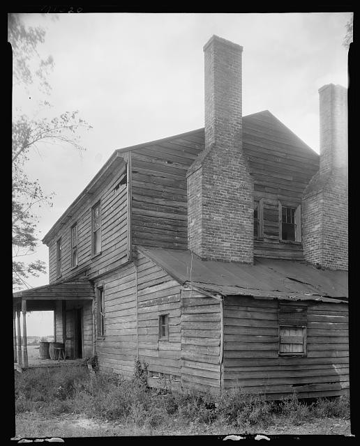 Chesterfield County Virginia Frazier's Tavern 1930s Frame House Chimneys