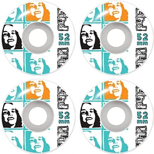 Blind Skates Psychedelic Multi Girl White Skate Wheels 52mm 99a (Set of 4)