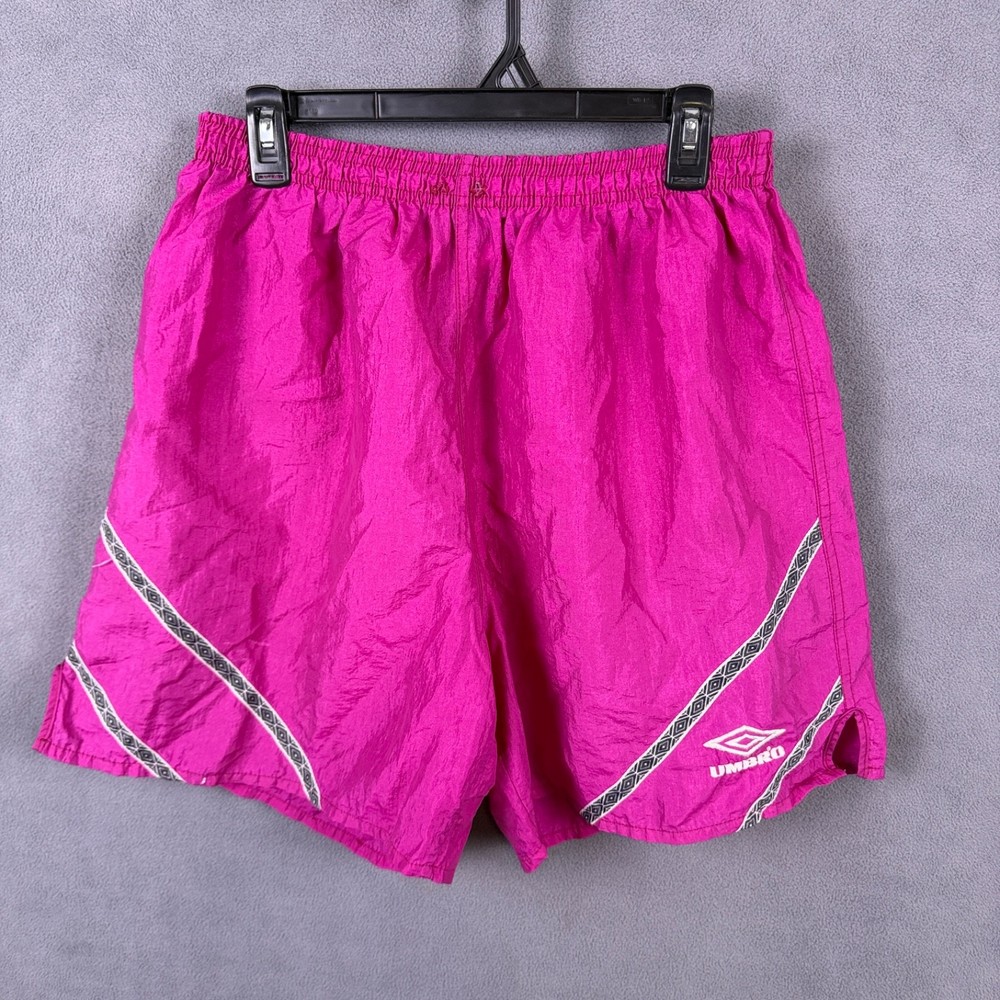 Vintage 1990s Womens XL Umbro Pink Soccer Shorts Track READ!