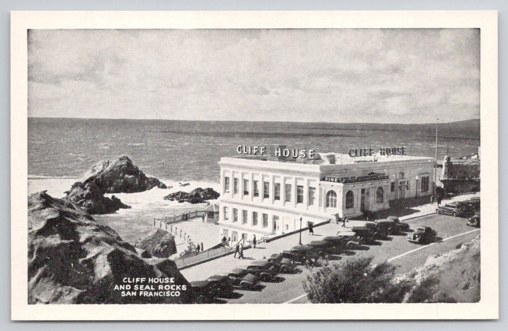 Vintage Postcard Cliff House & Seal Rocks San Francisco CA 1930s J.C. Bardell