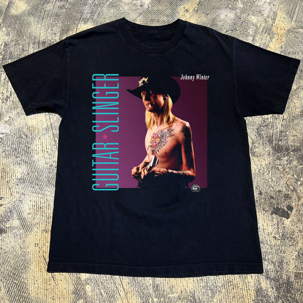 Johnny Winter Guitar Slinger Unisex T-shirt All Size S to 5XL BT239
