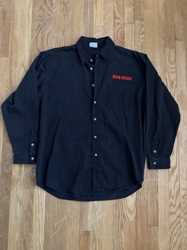 Vintage MISSION IMPOSSIBLE Awesome Cool Movie Promo Adult XL Long Sleeve Shirt