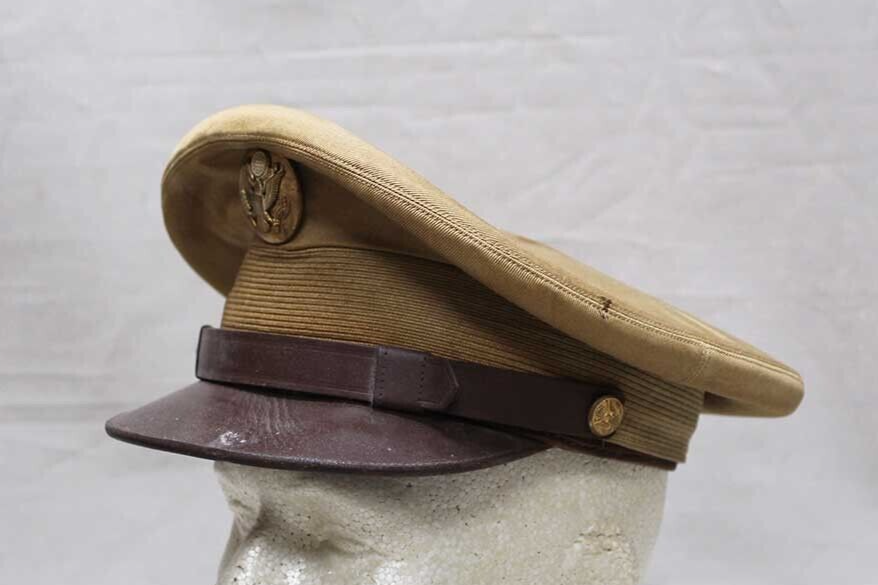 US Army Enlisted Visor Cap (Missing Sweatband) . HU1211