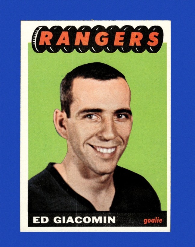 1965-66 Topps Set-Break # 21 Ed Giacomin NR-MINT *GMCARDS*Consign with Greg Morris Cards