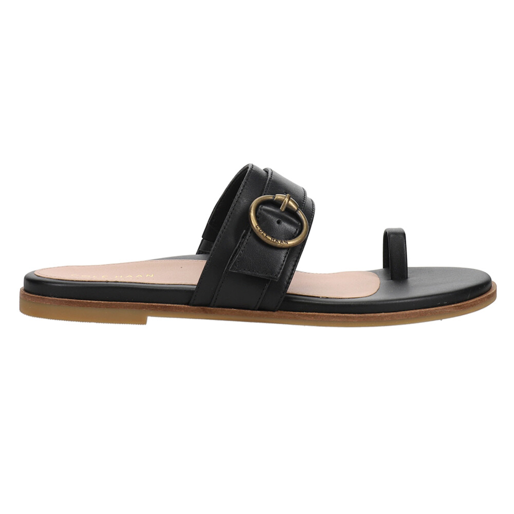 Cole Haan Abbie Slide Flat  Womens Black Casual Sandals W26058
