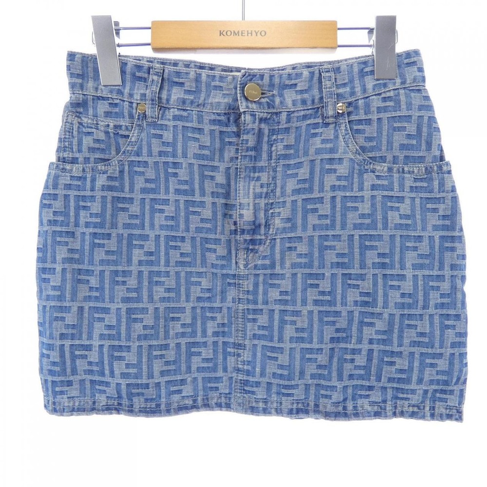Authentic Fendi FENDI FLQ583 AS8K Skirt #241-004-011-2553