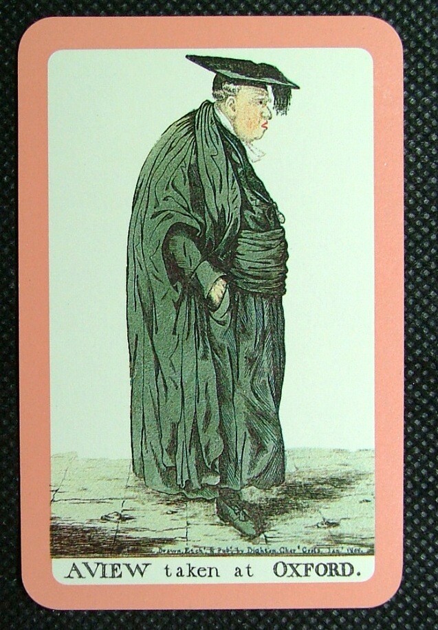 1 x Joker playing card A view taken at Oxford Robert Dighton R ZJ 623