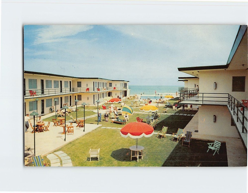 Postcard Sea Breeze Motel Miami Beach Florida USA