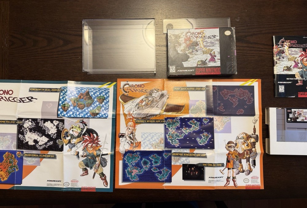 Chrono Trigger SNES | Cib with Posters and Manual | Authentic Tested