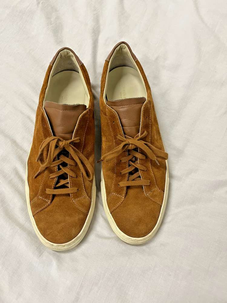 Common Projects iconic achilles low  sneakers - british tan - size 42 / 9.5-image