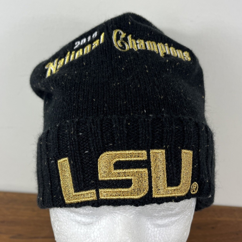 Nike LSU 2019 National Champions Beanie Official Locker Room Knit Winter Hat