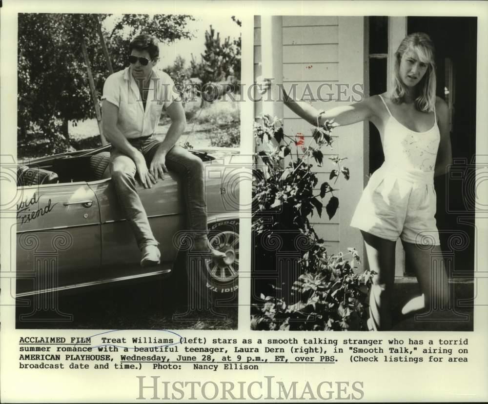 1989 Press Photo Treat Williams and Laura Dern star in 
