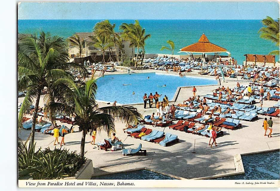 Postcard Pool View Paradise Hotel & Villas Nassau Bahamas