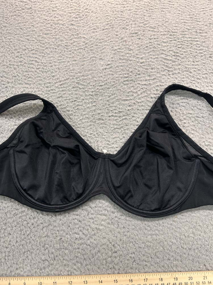 Breezies Bra 38DD Full Coverage Underwire Black Support