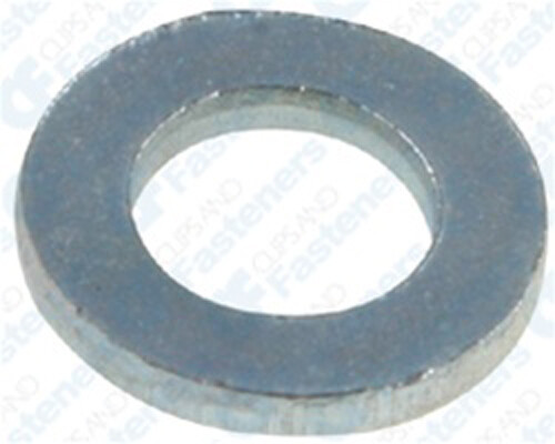 AMZ Clips 50-Pack 6mm DIN 125 Metric Zinc Flat Washers for Secure Fastening