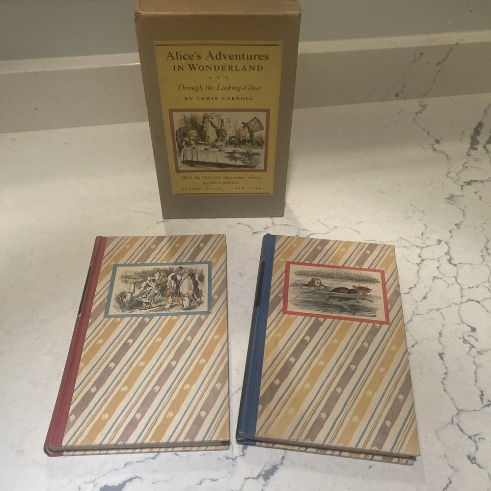 Alice's Adventures in Wonderland and Through the Looking Glass Box Set - 1946