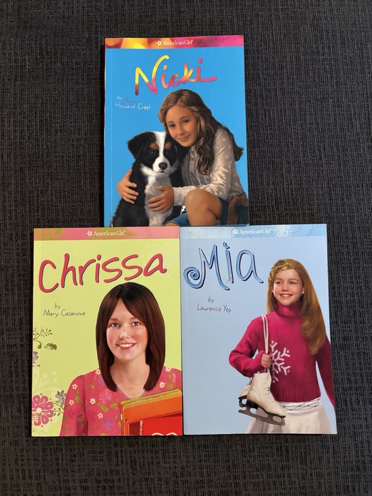 Lot Of 3 American Girl Short Stories Paperback Books Nicki, Chrissa & Mia