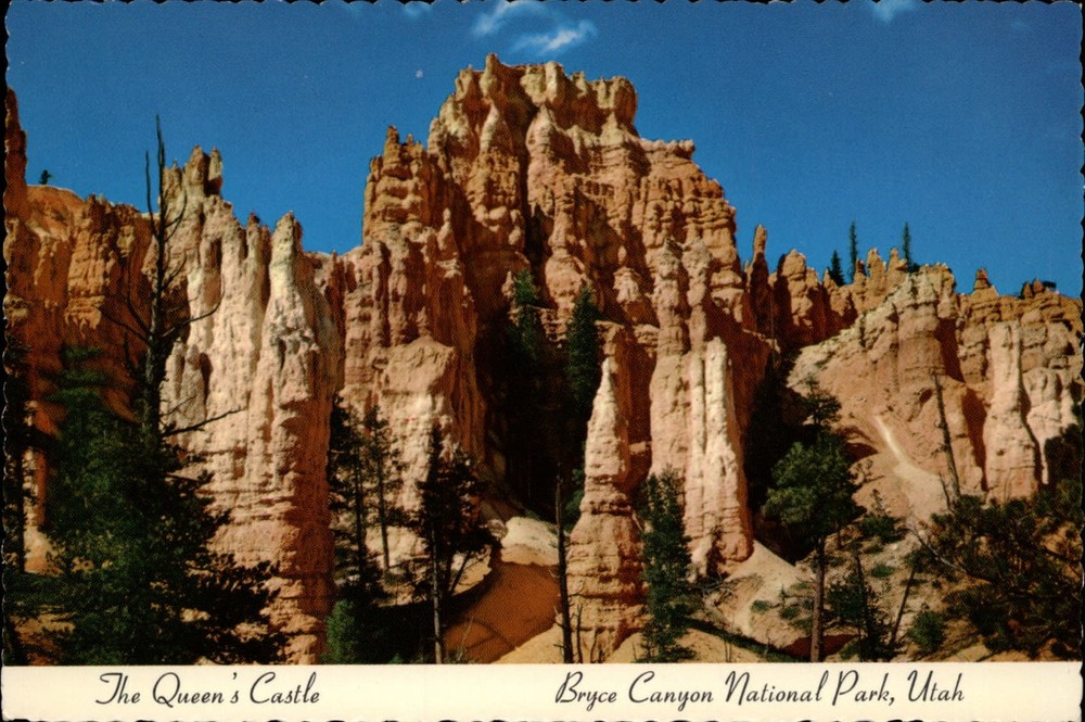 Utah Bryce Canyon National Park Queen's Castle ~ unused postcard sku599