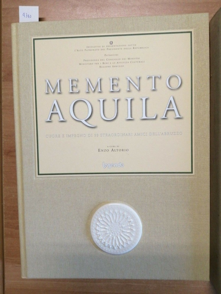 MEMENTO AQUILA - ENZO ALTORIO - LEGENDA - 2010 - TERREMOTO ABRUZZO 2009 - (-image