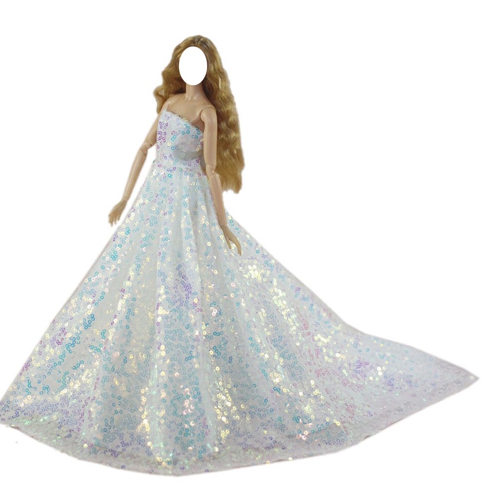 White Sequin Fashion Doll Clothes For 11.5