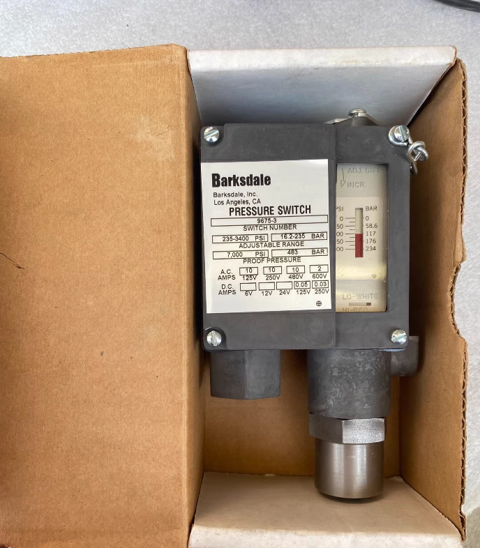 1pcs Barksdale 9675-3 Pressure Switch By FedEx or DHL