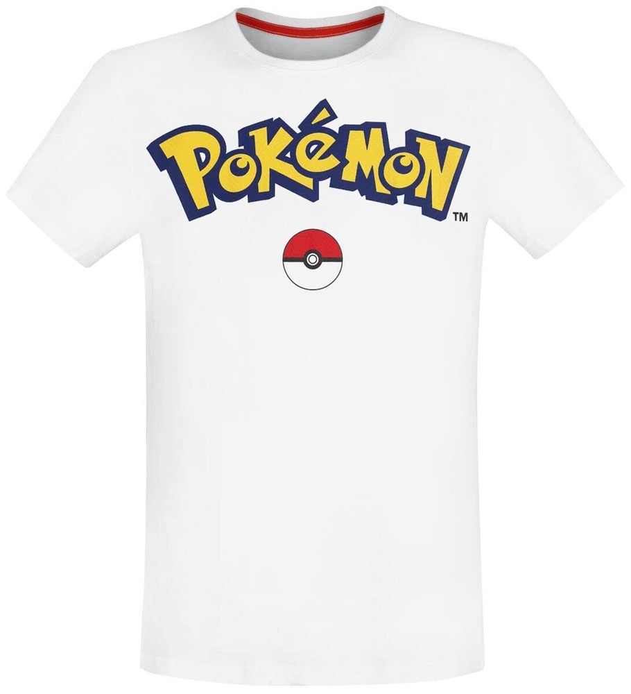Difuzed POKÉMON - Logo CORE - Oversized Men's Short Sleeved T-Shirt (m) White Me
