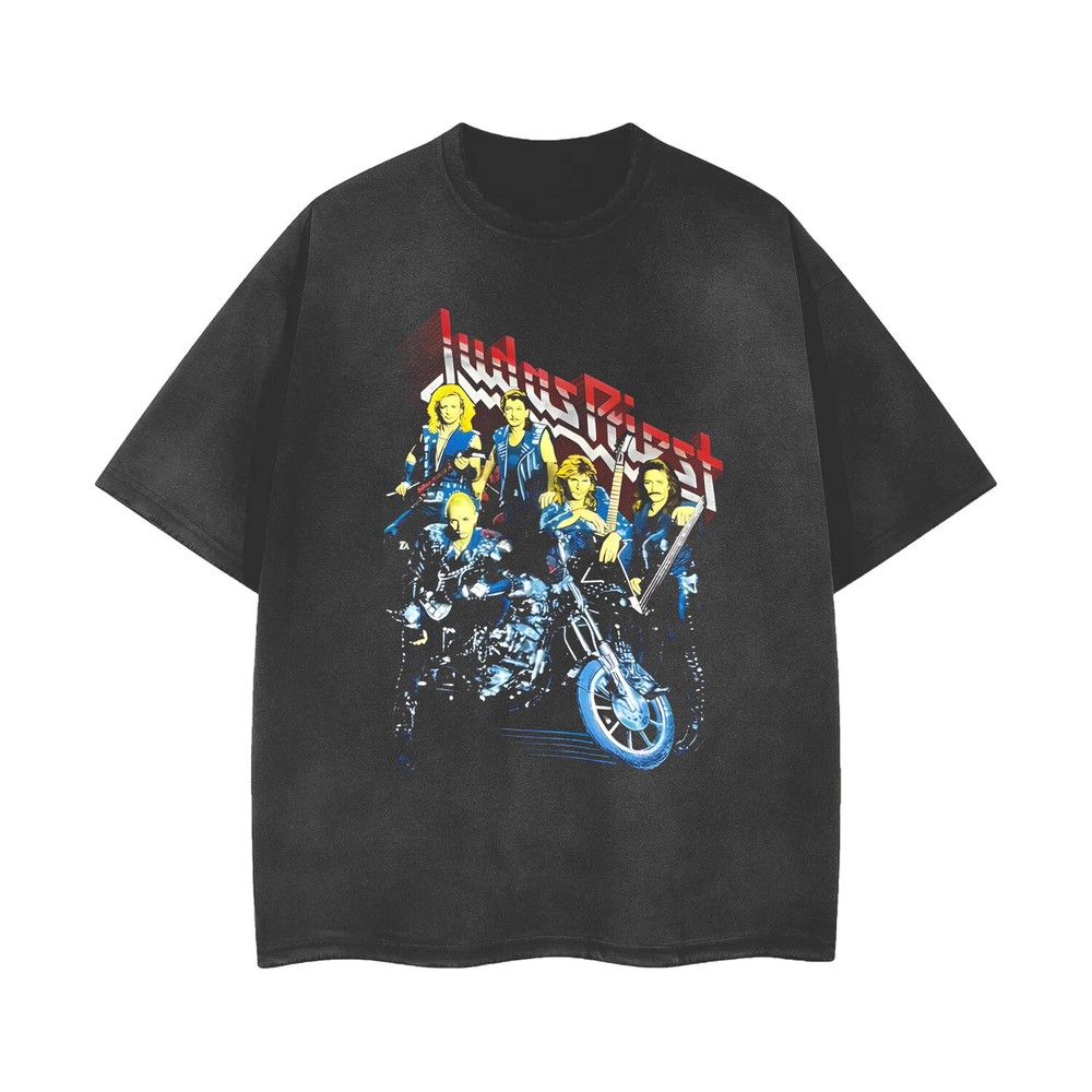 [ACID WASHED RIPPED] Distressed Vintage Feel - Rock Band T-Shirt Unisex 103471