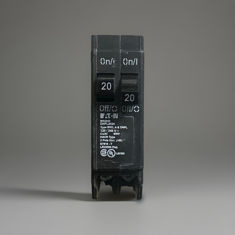New Eaton Cutler Hammer BR2020 Circuit Breaker 20Amp 2Pole Tandem Twin