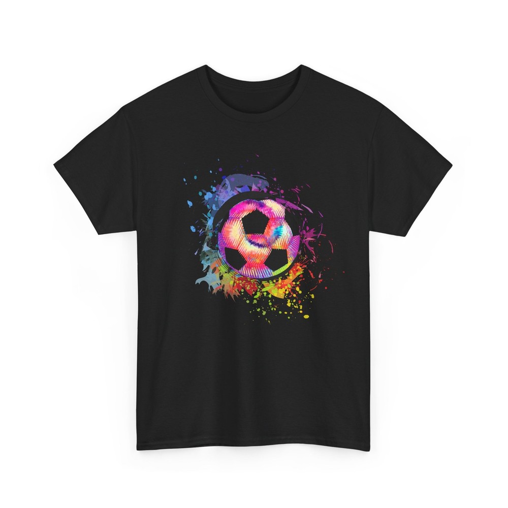 Soccer Ball Colorful T-Shirt, Sports Soccer Lovers Women Men Shirt