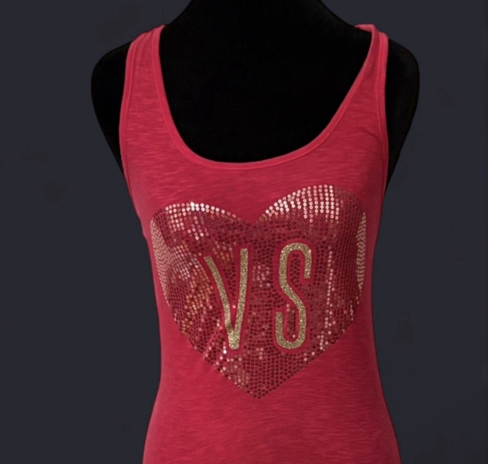 Y2K Victoria's Secret PINK Tank 00s Preppy McBling Women's Size Small