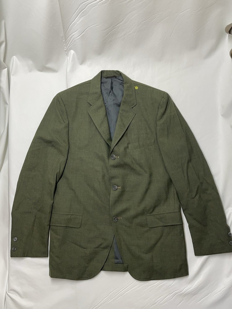 University Seal Authentic Fashion Men’s Blazer Olive Green 3 Button Sport Coat L