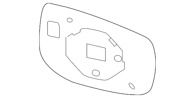 Genuine Subaru Mirror Glass 91039SJ070