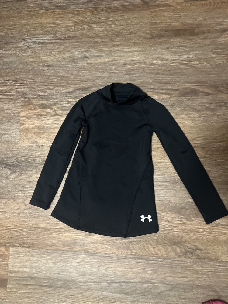 Under Armour Girls UA ColdGear Base Layer Mock Turtleneck Sz S