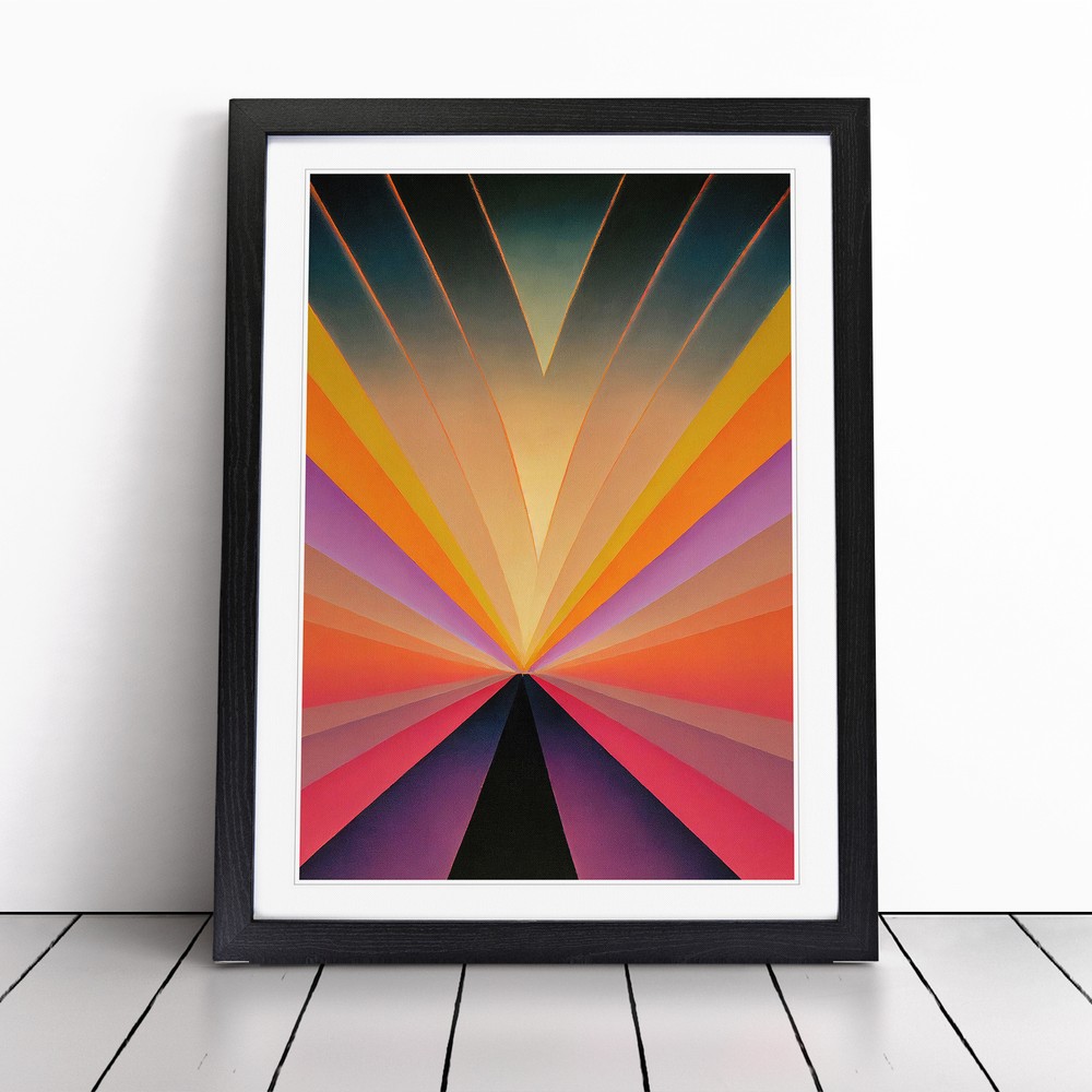Wild Abstract Sunset Wall Art Print Framed Canvas Picture Poster Decor