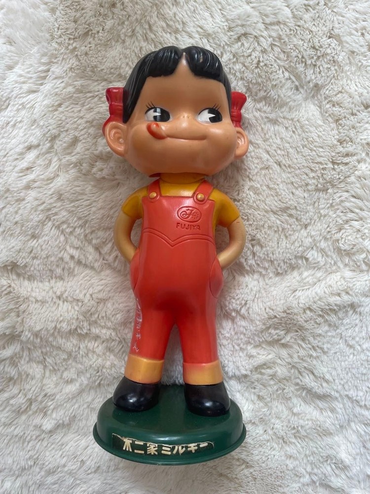 Fujiya Peko-chan Bobble-Head Doll Showa Retro