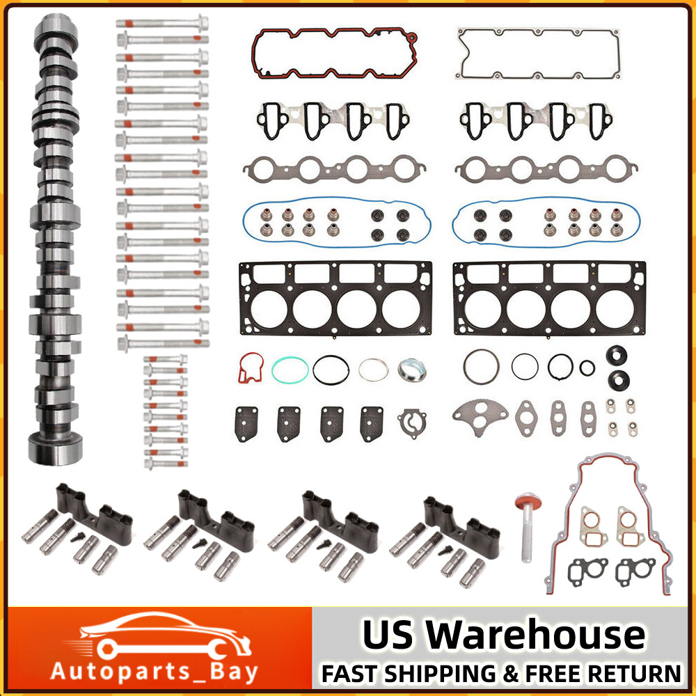 Engine AFM DOD Kit Head Gaskets Bolts Camshaft Lifters for 05-14 Chevy GM 5.3L