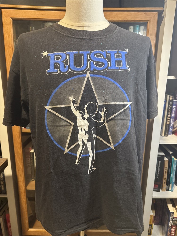 Rush 2112 Album Promo Band Tee Star Man T-shirt Size Medium Y2K 2009