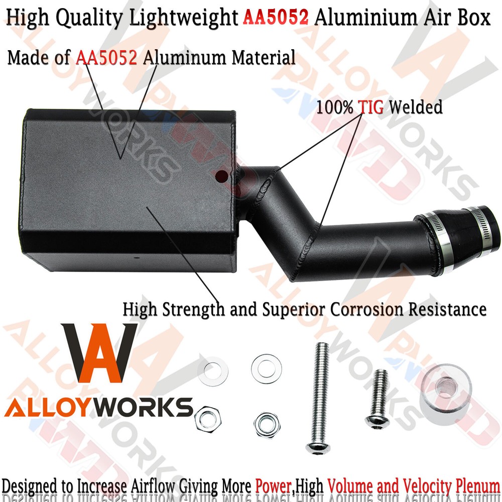 New Black High Flow Aluminum Air Box Airbox Intake Fits Motor Yamaha Blaster