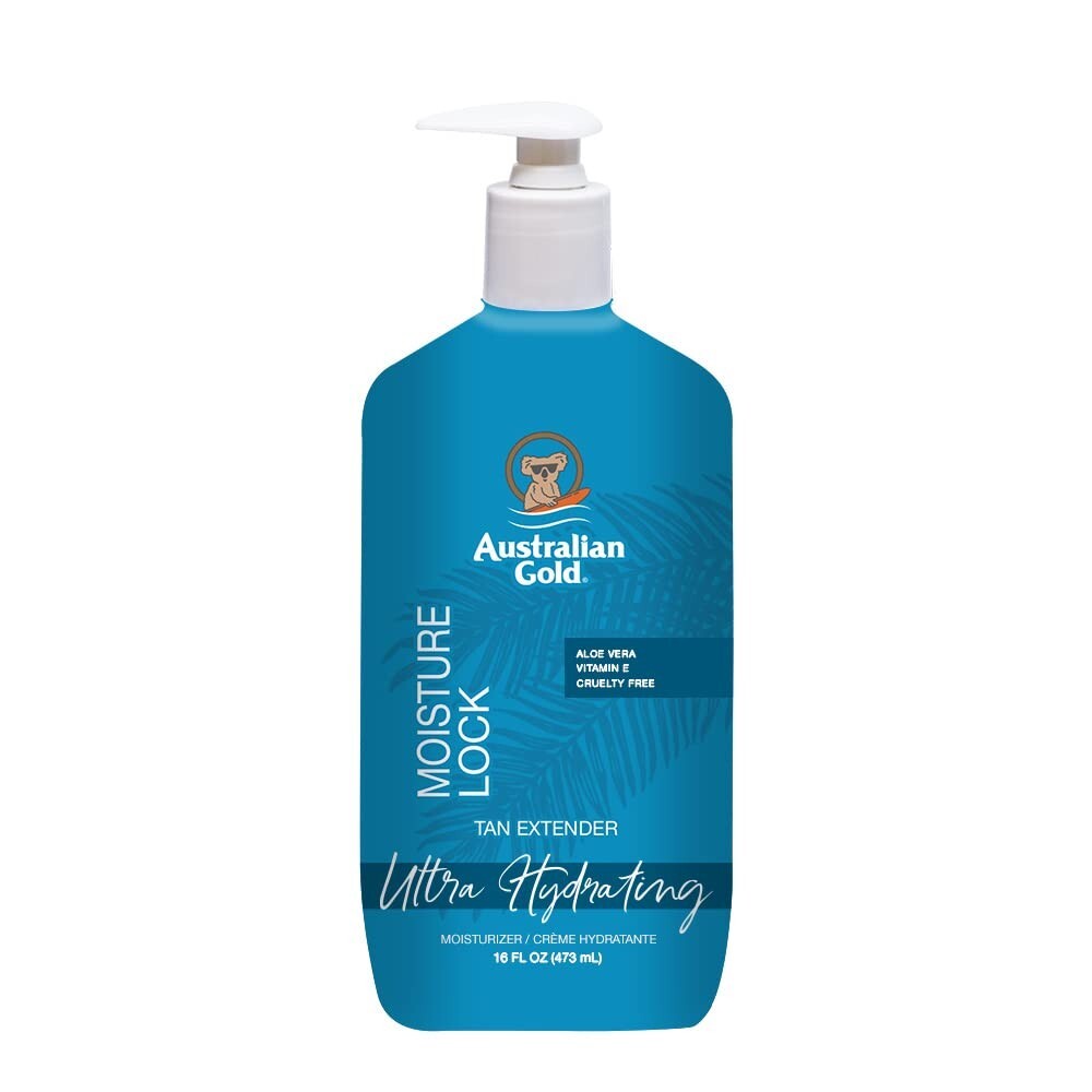Australian Gold Moisture Lock Tan Extender with Aloe & Vitamin E 16 oz Free