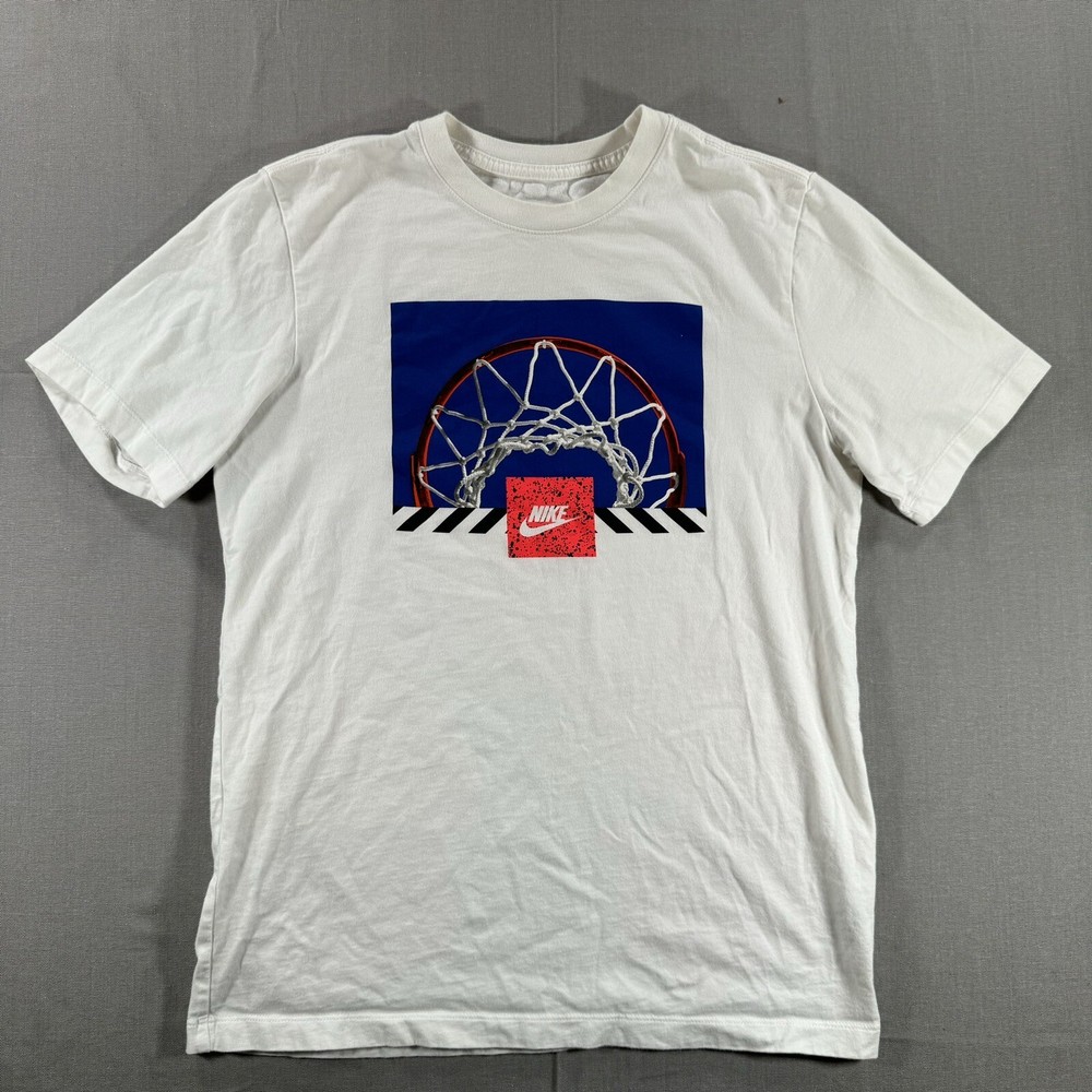 Nike Short Sleeve T-Shirt Mens Medium White Nike Air Basketball Short Sleeve