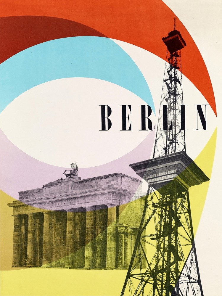 4027.Berlin Radio tower, Greek architecture classic.POSTER.Home School art decor