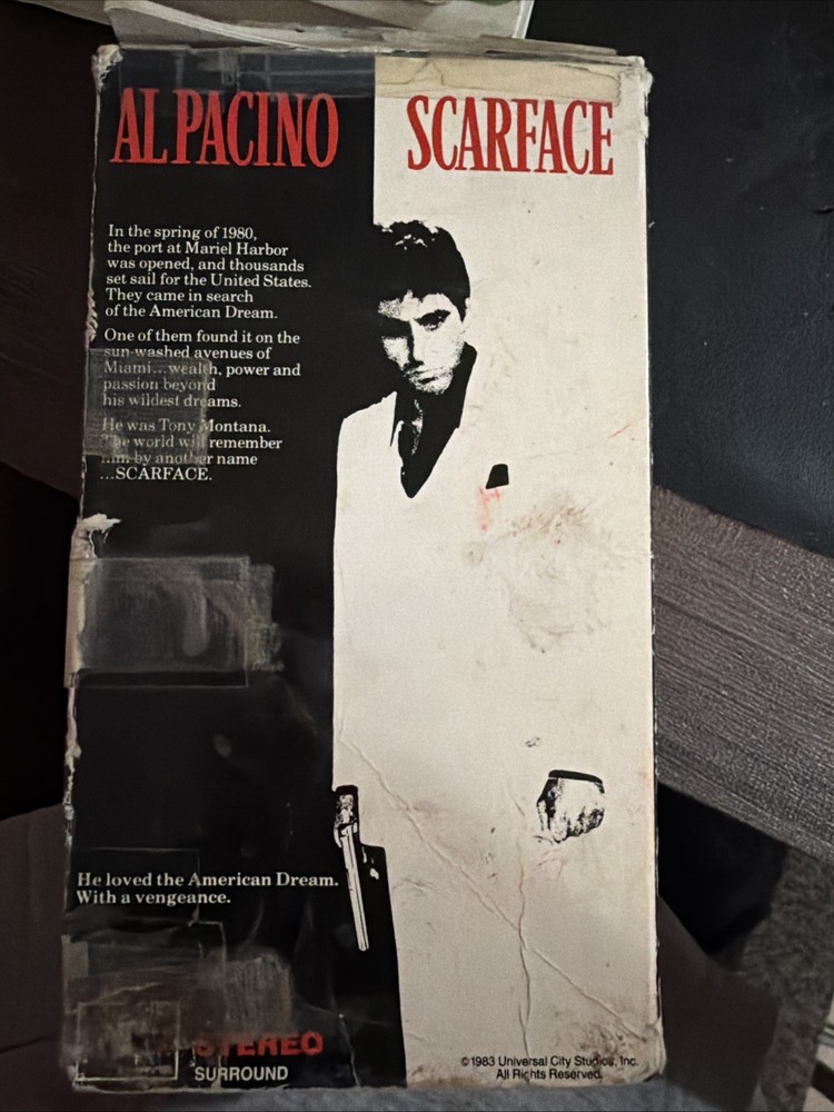 Scarface 2-Tape VHS / MCA Home Video / 1989 / Pacino