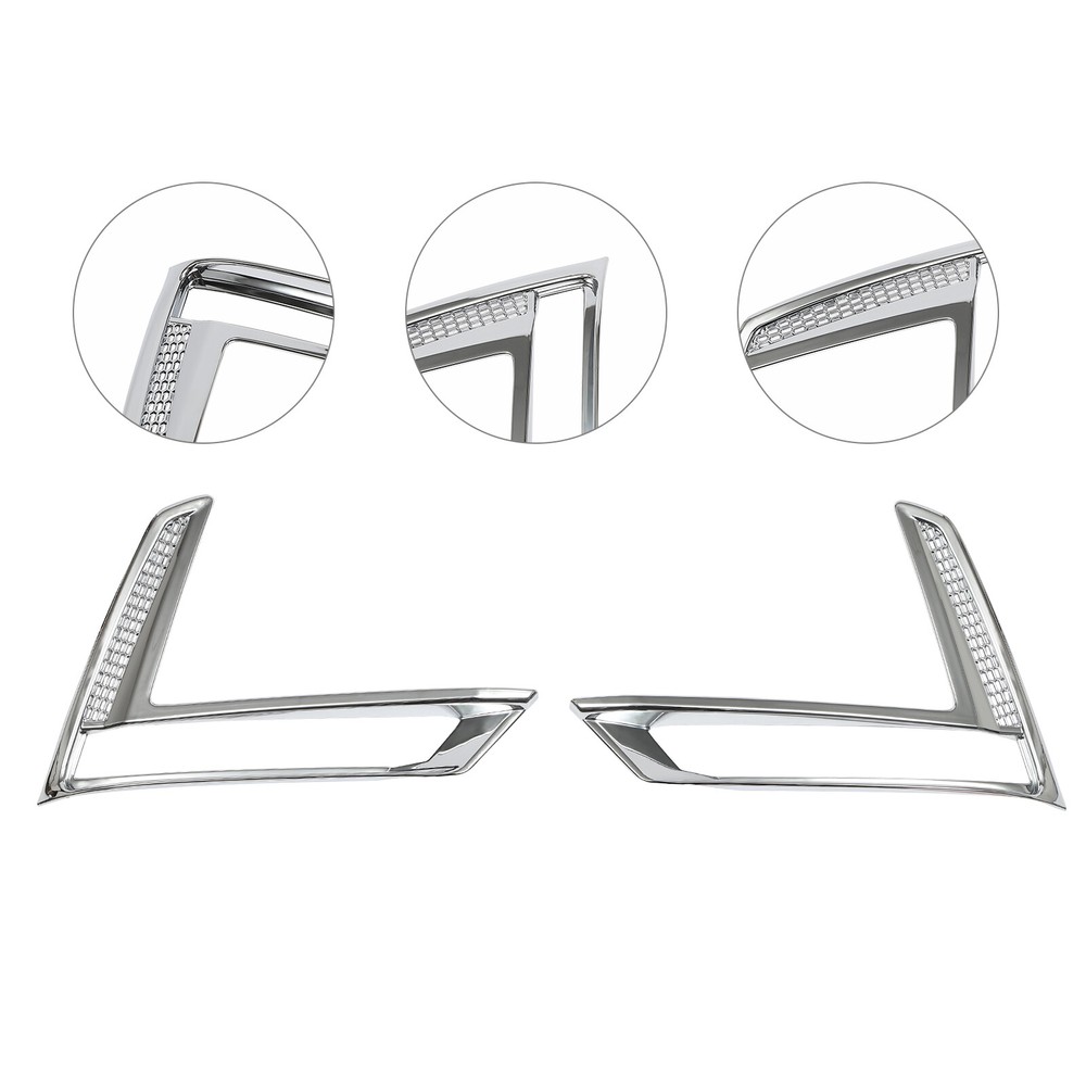 2PCS Front Fog Light Cover Trim For Honda CR-V CRV 2023 Accessories Chrome ABS