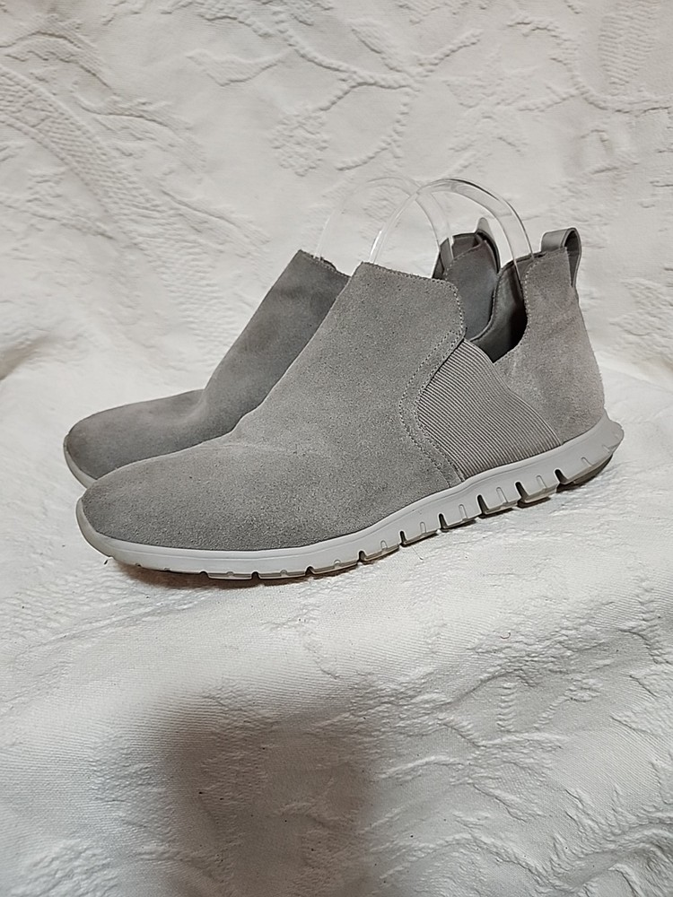 Women's Cole Haan Zerogrand Grey Suede Slip On Shoes Size 8.5M
