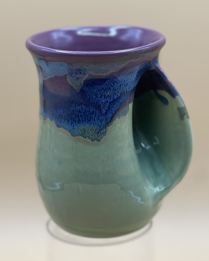 Neher Hand Warmer Clay In Motion Right Handed Ceramic Coffee Mug 2009 Signed