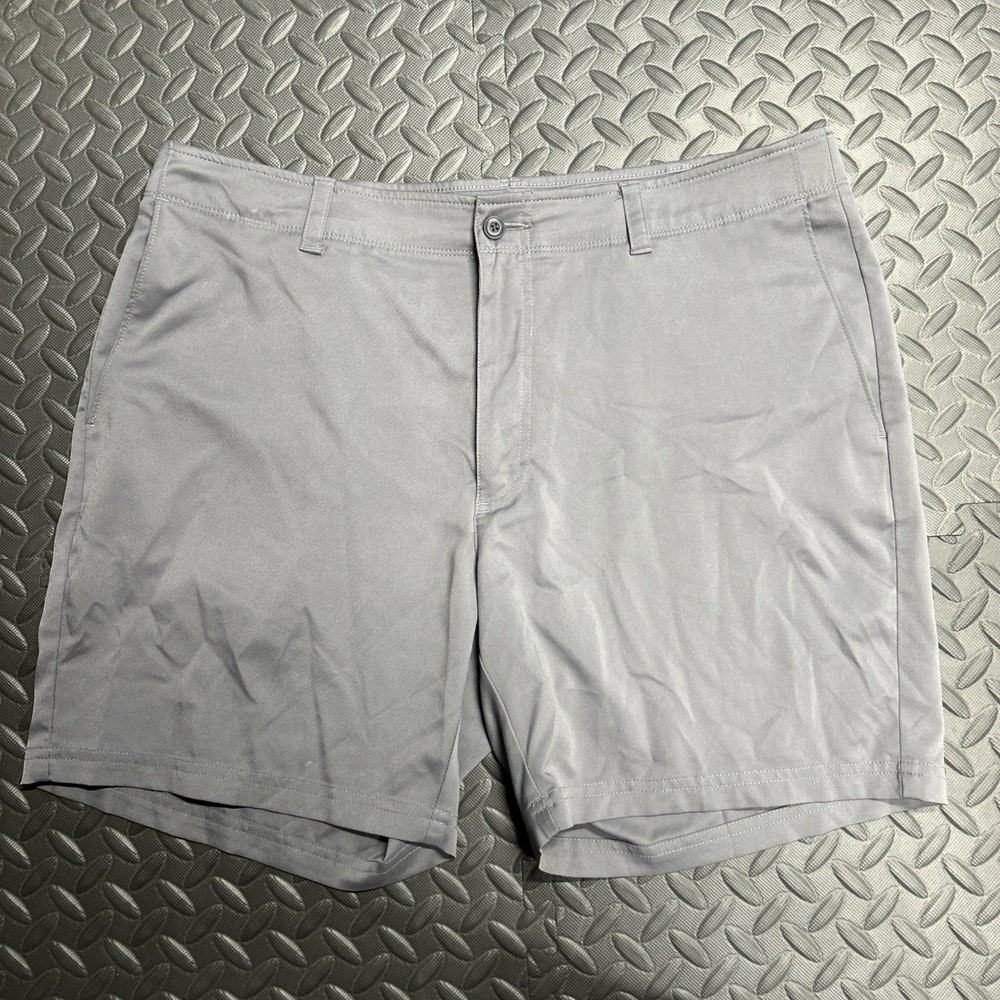PGA Tour Men's Golf Shorts Size 38 Gray, Elastic, Stretch Performance Waist 7”
